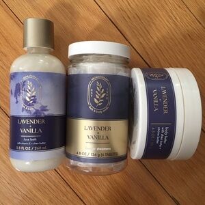 Bath & Body Works Lavender Vanilla Bath Collection